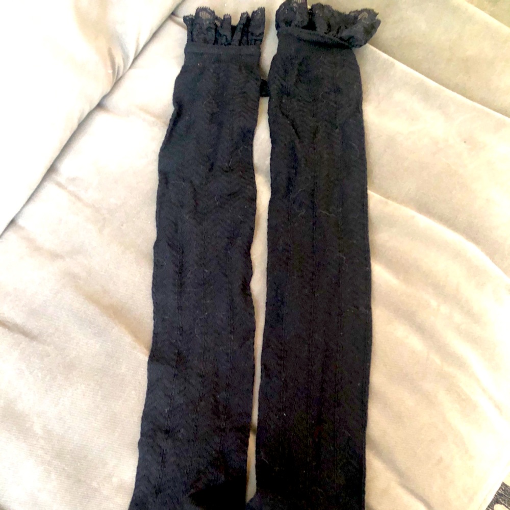 Black Over The Knee Socks